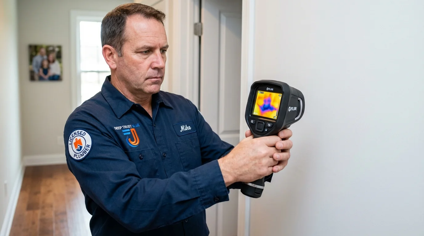 Thermal imaging leak detection by Johns Plumbing LLC in Wheatland